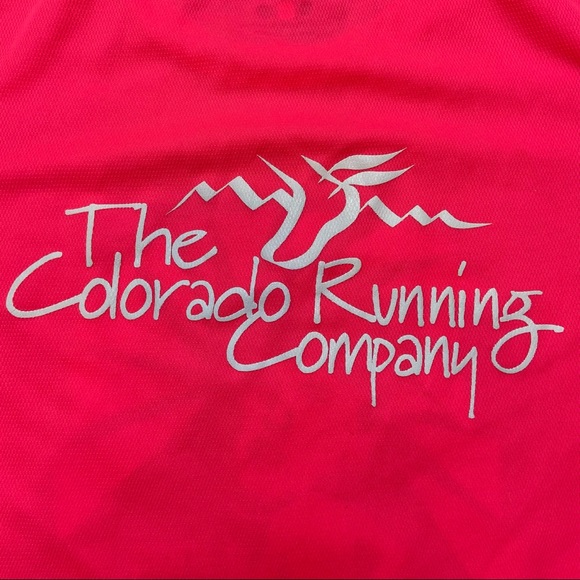 Brooks Neon Pink Short Sleeve Running Top “if trump can RUN you can TOO!” Size S - Picture 8 of 8